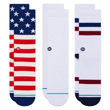 Stance Men's The Americana Crew Socks, 3-Pack