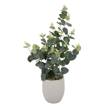 Three Hands Faux Eucalyptus Plant Pot