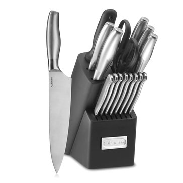 Cuisinart Classic Stainless Steel 17-Piece Cutlery Block Set