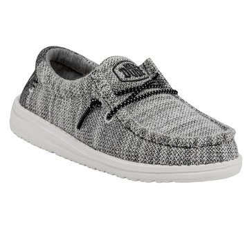 Hey Dude Little Kids' Wally Stretch Canvas Casual Slip-On Shoe