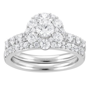 1 1/2 cttw Diamond Bridal Ring Set