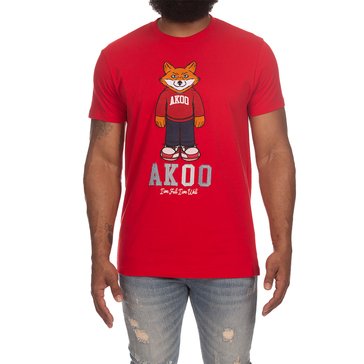 Akoo Men's Short Sleeve Slick Knit Shirt