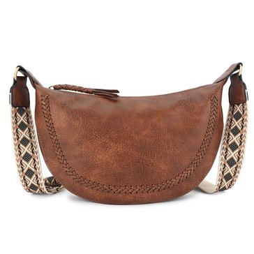 DS Bags Guitar Strap Crescent Whipstitch Hobo Bag