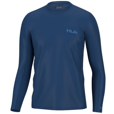 Huk Men's Icon-X Long Sleeve Performance Crew Shirt