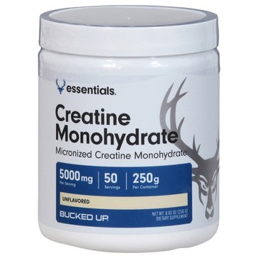 Bucked Up Creatine Monohydrate Powder, 50-Servings
