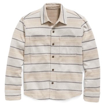 Old Navy Big Boys Long Sleeve Striped Knit Flannel Shirt