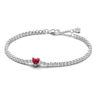Pandora Sparkling Heart Tennis Bracelet