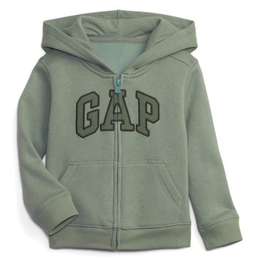 Gap Toddler Boys' French Terry Fleece Heritage Logo Front Zip Hoodie