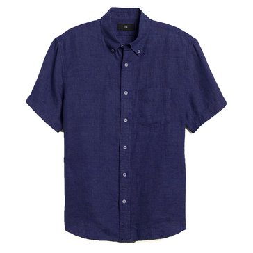 Banana Republic Men's Short Sleeve Casual Linen