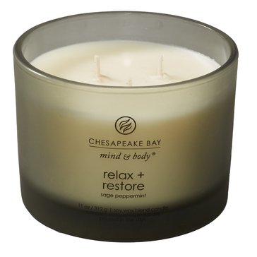 Chesapeake Bay Candle Mind Body Relax And Restore 3 Wick Candle