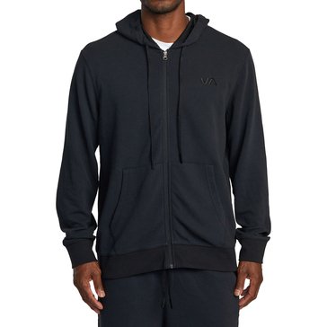 RVCA Men's Sports C-Able Waffle Knit Zip-Up Hoodie