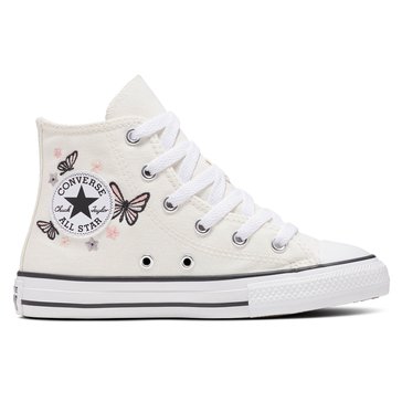 Converse Little Girls Chuck Taylor All Star Hi Butterflies Sneaker