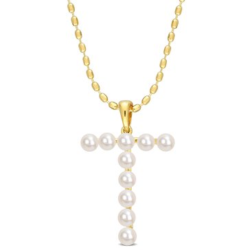 Sofia B. Freshwater Cultured Pearl Initial Pendant