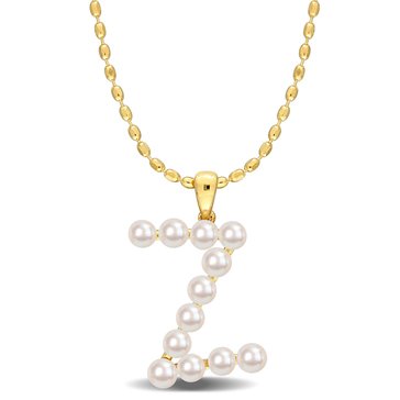 Sofia B. Freshwater Cultured Pearl Initial Pendant