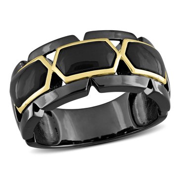 Sofia B. Men's 2 3/8 cttw Black Onyx Ring