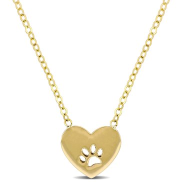 Sofia B. Love Heart Animal Paw Necklace