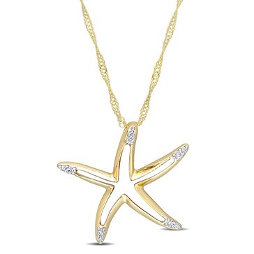 Sofia B. 1/25 cttw Diamond Starfish Pendant