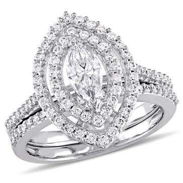 Sofia B. 1 cttw Marquise Halo Diamond Bridal Set