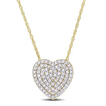 Sofia B. 1/4 cttw Diamond Heart Pendant