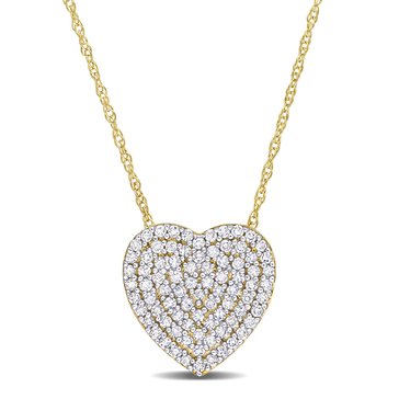 Sofia B. 1/4 cttw Diamond Heart Pendant