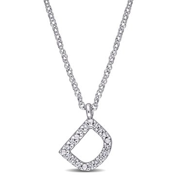Sofia B. Diamond Accent Initial Pendant Necklace