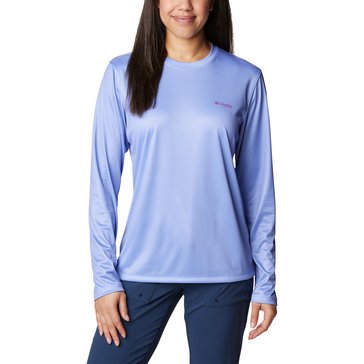 Columbia Women's PFG Tidal PFG Fish Flag Long Sleeve Tee