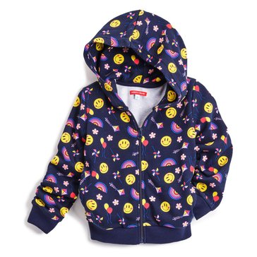 Liberty & Valor Little GIrls' Printed Zip Hoodie