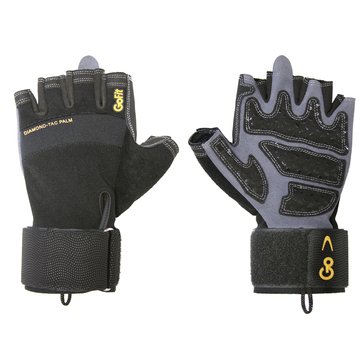 GoFit Mens Pro Diamond-Tac Glove with Wrist Wrap