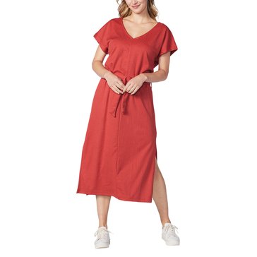 Yarn & Sea Women's Easy Belted T-Shirt Dress