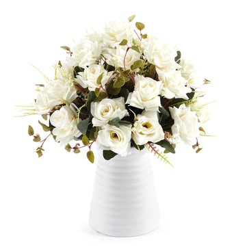 Elements Plants Artificial Rose Vase