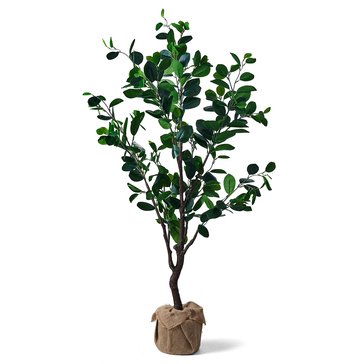 Elements Plants Artifical Ficus Tree with Burlap Pot