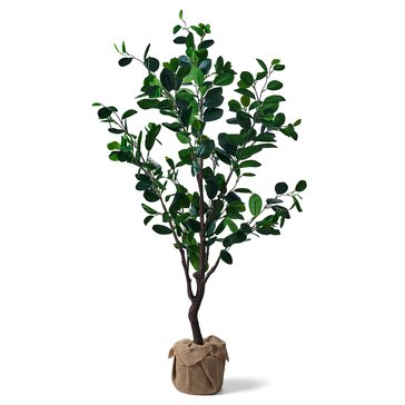 Elements Plants Artifical Ficus Tree with Burlap Pot