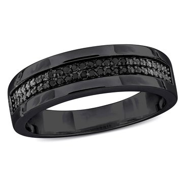 Sofia B. Men's 1/10 cttw Black Diamond Ring