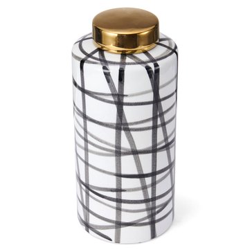 Lifetime Brands 14in Scribble Ceramic Jar