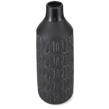 Lifetime Brands 15in Pierced Ceramic Bottle Vase