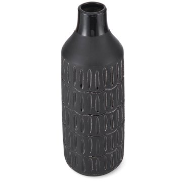 Lifetime Brands 15in Pierced Ceramic Bottle Vase