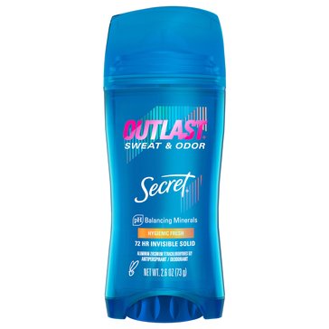 Secret Outlast Hygenic Fresh Invisible Solid Deodorant 2.6oz