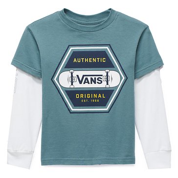 Vans Little Boys' Sk8 Authentic 66 Twofer Shirt