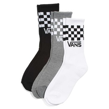 Vans Boys' Drop V Classic Check Crew Socks