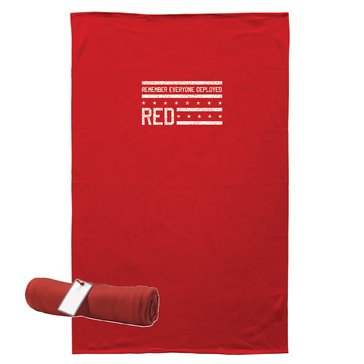 MV Sport R.E.D Remember Everyone Deployed Flag Blanket