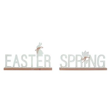 Transpac Easter/Spring Wood Text Decor