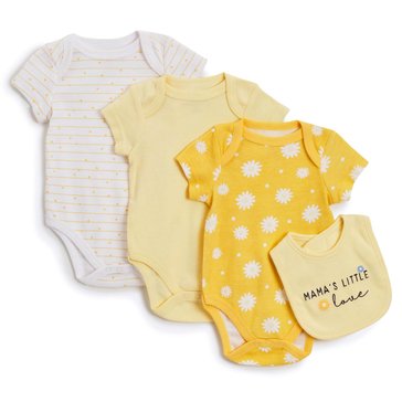 Wanderling Baby Girls Mamas Little Love Bodysuits Set 3-Pack