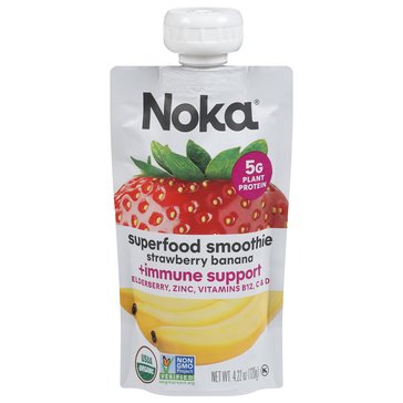 Noka Smoothie Organic Strawberry Banana Superfood, 4.22oz