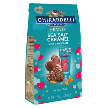 Ghirardelli Milk Chocolate Sea Salt Caramel Hearts Candy