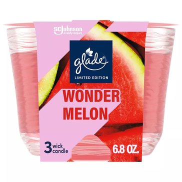 Glade 3-Wick Candle, Wonder Melon