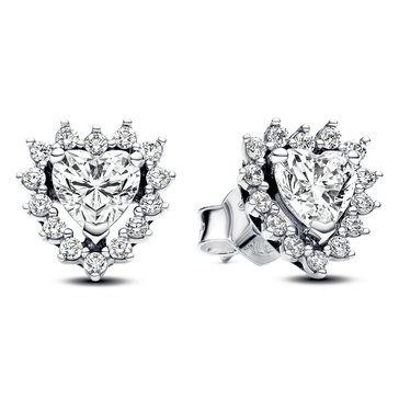 Pandora Sparkling Heart Halo Stud Earrings