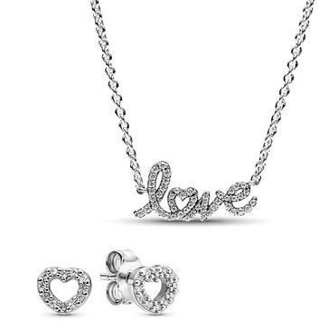 Pandora Handwritten Love Jewelry Gift Set