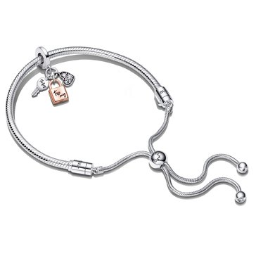 Pandora Padlock and Heart Bracelet Gift Set