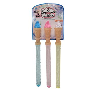 Misco Toys Ice Cream Bubble Wand 3-Pack