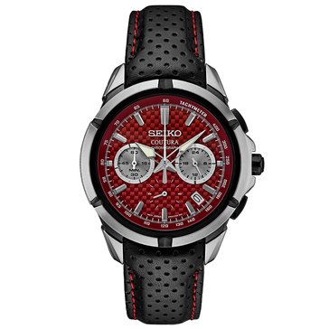 Seiko Men's Coutura Quartz Leather Strap Chronograph Watch